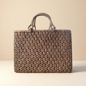 純国産 山葡萄かごバッグ 網代編み10mm チャーム付き : おまめ - 通販