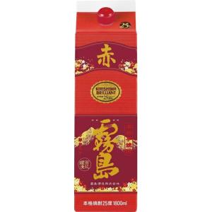 お酒 焼酎 霧島酒造 赤霧島パック 25° 1800ml : チャップリンYahoo!店