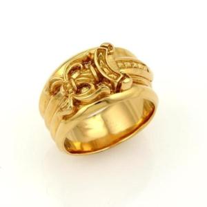 CHROME HEARTS KEEPER RING 22K DIAMOND. クロムハーツ キーパーリング