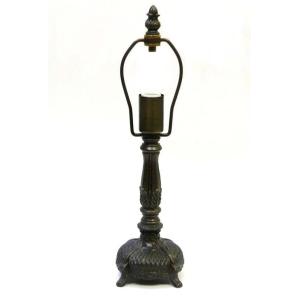 7713：KSL-3 ステンドグラス ランプベース リリー H32cm SALE : SGS