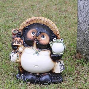 傘立て 陶器 信楽焼 おしゃれ たぬき カエル 蛙 傘入れ モダン