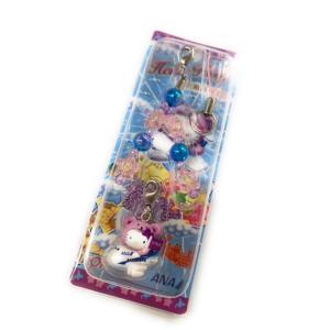 ご当地キティ 北海道限定 キタキツネ シッポpurple ビーズストラップ