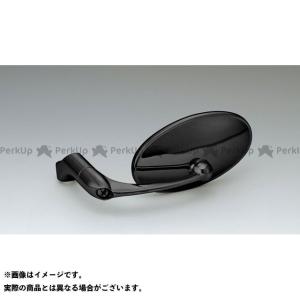 DAYTONA（デイトナ） パラレルミラー オーバル 左用 ブラストブラック