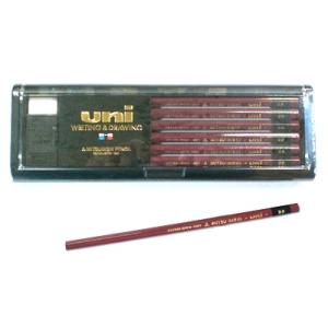 三菱鉛筆 デッサン デザイン描き用ユニ 10硬度 2H H F HB B 2B 3B 4B