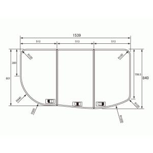 Panasonic（パナソニック） 風呂ふた 断熱組フタ：1600用 変形型 2