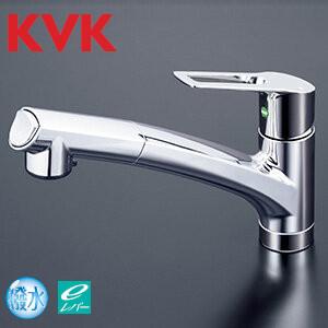 工事費込みセット キッチン水栓 KVK KM5021TEC シングルレバー式