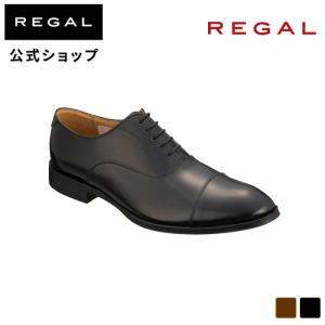 REGAL（リーガル） 公式 REGAL 02DR クォーターブローグ 革底 ブラック
