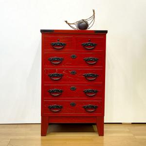 民芸家具 車箪笥(鍵付き) 和家具 日本製 国産家具 車箪笥 ケヤキ