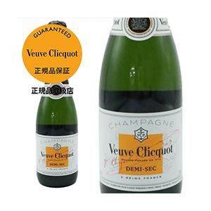 ヴーヴ クリコ ホワイトラベル ドゥミ セック 白 泡 N.V 正規 ハーフ