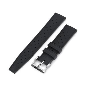 22mm MiLTAT 時計ベルト FKMラバー ミリタリーグレー ワッフル