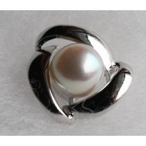 Pearl パールタイタック 稀少ナチュラルゴールド 大珠8.5-9mm K18製