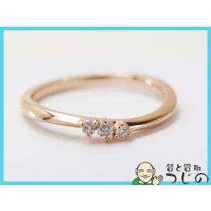 agete（アガット） ハーフエタニティ V字 リング ダイヤモンド 0.06ct