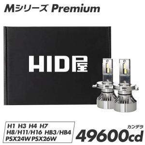 HID屋 バイク LED ヘッドライト フォグランプ 49600cd(カンデラ) 1灯