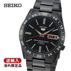 SEIKO◇自動巻腕時計/アナログ/ステンレス/BLK/SLV/4R36-14B0