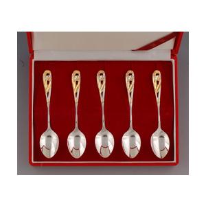 本七宝・誕生花スプーン5本入・銀製品・銀食器 : 銀食器・銀製器の老舗