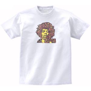 ジミ・ヘンドリックス Jimi Hendrix バンド ロック Tシャツ 白 : T