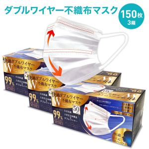 ヒロ・コーポレーション 快適 ダブルワイヤー 不織布 マスク 100枚入