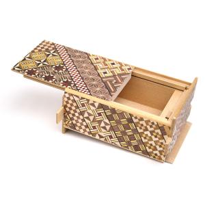 箱根寄木細工 秘密箱（からくり箱）54回仕掛け（難関）6寸 : クラフト