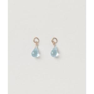 agete（アガット） チャーム K10ラブラドライトピアスチャーム