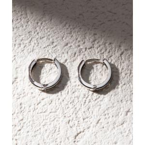 BLOOM（ブルーム） ピアス K10 ホワイトゴールド フープピアス WEB限定