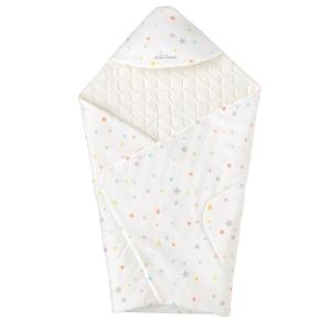 ポイント10倍！ミキハウス ニットジャカード アフガン おくるみ