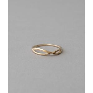 ete（エテ） 指輪 リング 「レイヤード」 K10YG クロス バイカラー