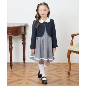 petit main プティマイン レースOP＋ノーカラーJKセット 110 120 130cm