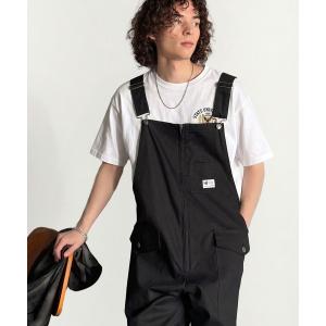 デニムオーバーオールフロントジップ（メンズファッション