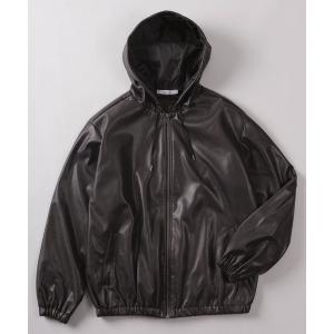 ブルゾン アウター 「83」フェイクレザー ジップ メンズ レディース