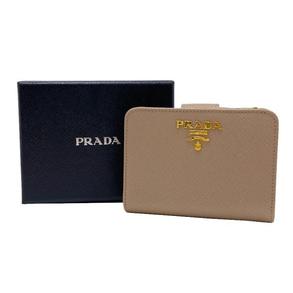 PRADA（プラダ） 【新品】プラダ 財布 二つ折り サフィアーノレザー