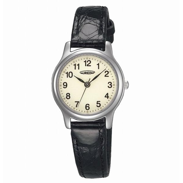 AUREOLE（オレオール） SW-467L-4 レザー クオーツ AUREOLE LEATHER