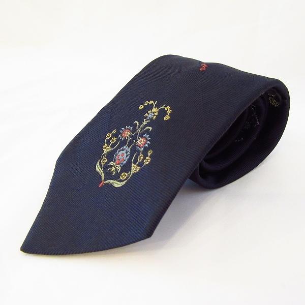 anzt ドミニクフランス DominiqueFrance ネクタイ 濃紺 シルク