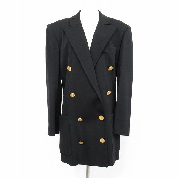 apc シャネル CHANEL ジャケット ロングジャケット コート 01 36 黒