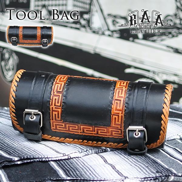 RAA LEATHER ツールバッグ サイドバッグ 本革 レザー バッグ バイク