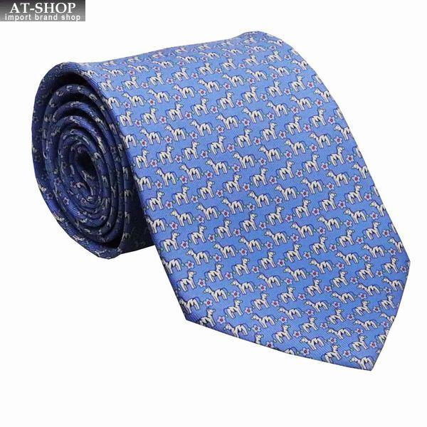 FERRAGAMO（フェラガモ） ネクタイ メンズ ネクタイ アニマル柄 8cm