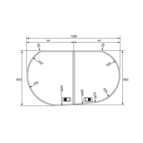 Panasonic（パナソニック） GKU74KF8T2RS 16タマゴR薄型断熱風呂フタ(R