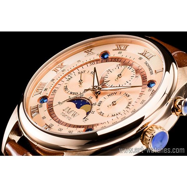 JMW TOKYO 腕時計 シチズン製ムーブメント 上級 ムーンフェイズ ピンク