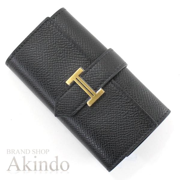HERMES（エルメス） 【新品】エルメス キーケース 4連 ベアン 黒