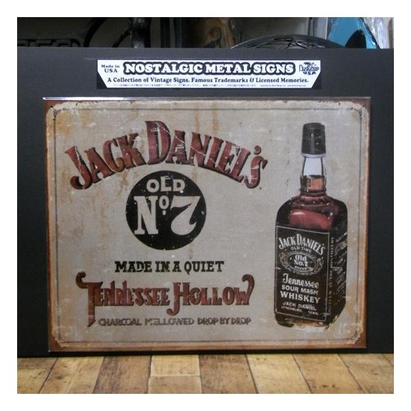 ジャックダニエル ブリキ看板 インテリア JACK DANIEL'S メタルサイン
