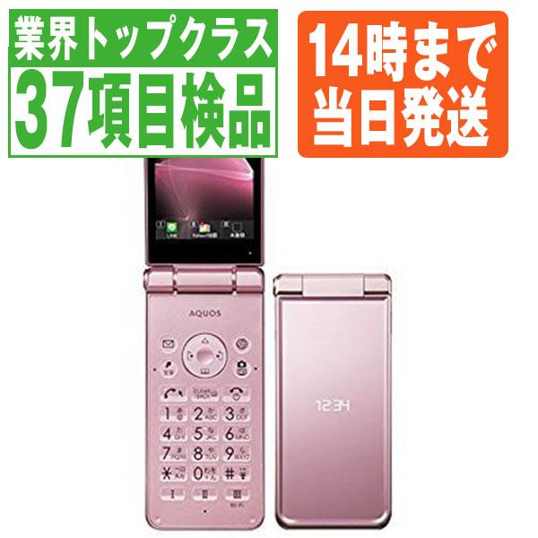 AQUOS 601SH ケータイ2 ピンク SIMフリー 中古 ガラケー 本体 良品