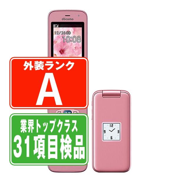 富士通（FUJITSU） F-02J らくらくホン ピンク SIMフリー 中古