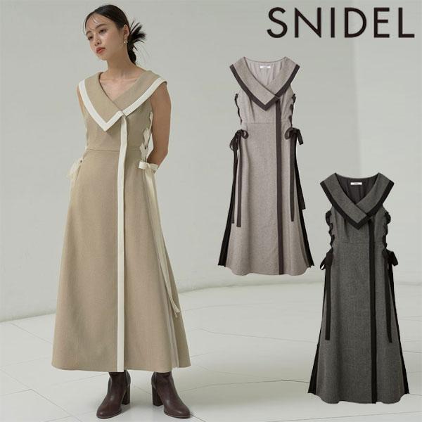 SNIDEL（スナイデル） SALE50%OFF ワンピース 24秋冬 サイドプリーツ