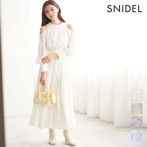 SNIDEL（スナイデル） 新作10%OFF ワンピース 26春夏 コールド