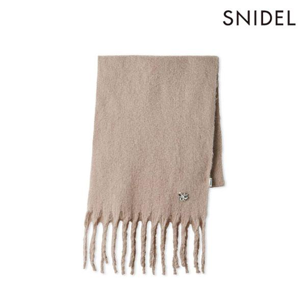 SNIDEL（スナイデル） SALE50%OFF 小物 ブローチ付きマフラー 大判
