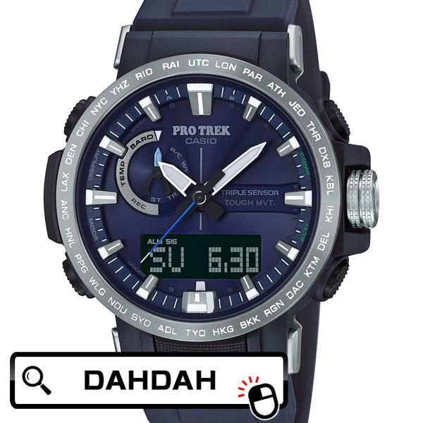 PRO TREK 登山 電波 ソーラー ネイビー 紺 PRW-60-2AJF カシオ プロ