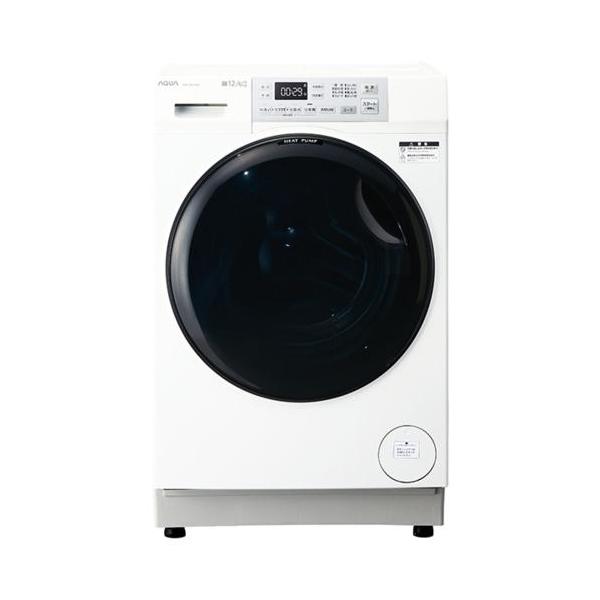 標準設置料金込】アクア(AQUA) AQW-SD12A-L-W ホワイト まっ直ぐドラム