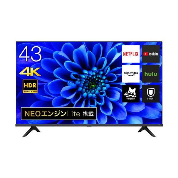 ハイセンス（HISENSE） 40インチ〜46インチ未満 Hisense 43E6G [43型4K