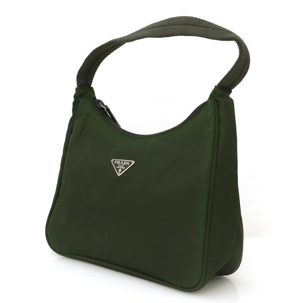 プラダ PRADA モスグリーン ナイロン テスート ハンドバッグ ワン