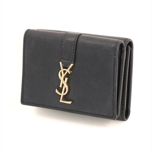 サンローラン Saint Laurent YSLライン スムースレザー タイニー