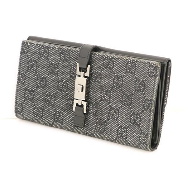 グッチ GUCCI ジャッキー GG柄 GGキャンバス レザー 長財布 05479